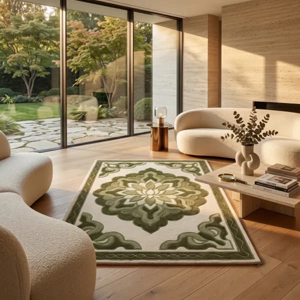 Verdana Medallion Botanical Rug