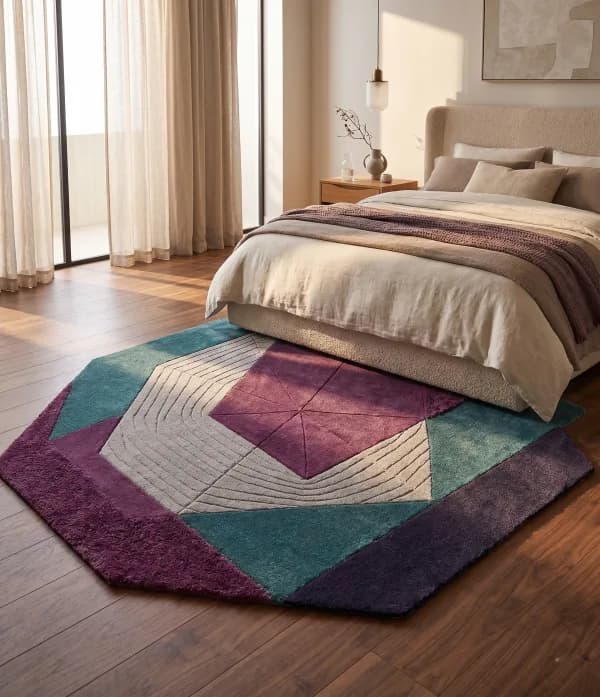 Prism Faceted Shaped Rug
