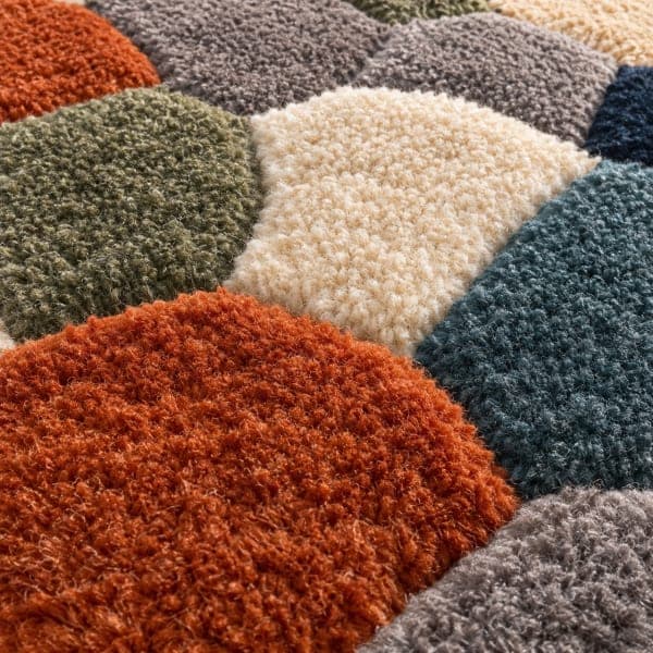 Cobble Pebble Mosaic Rug detail