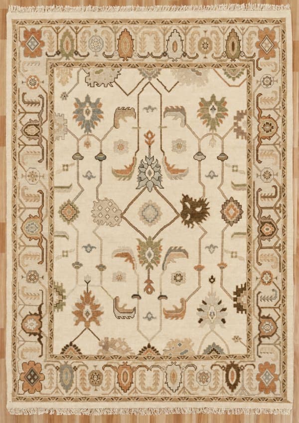Dune Ivory Oushak-Style Rug
