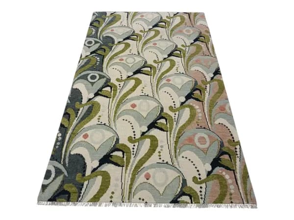 Verdure Olive Abstract Botanical Rug