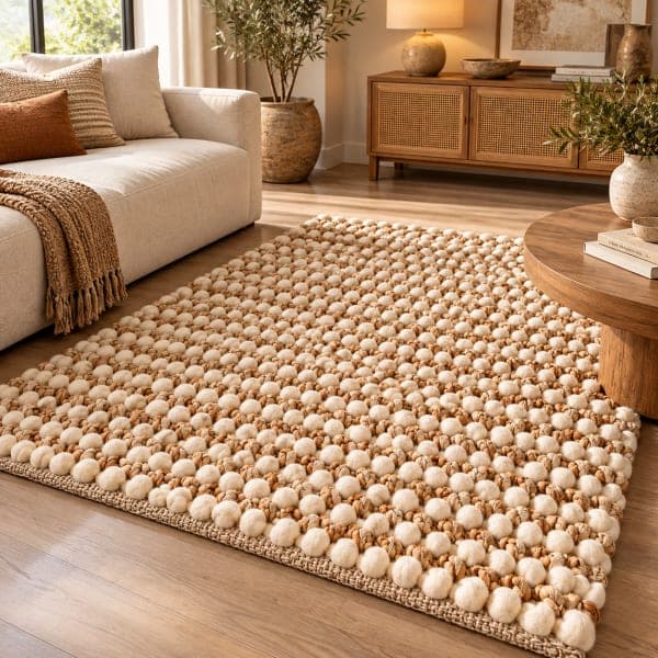 Terra Pebble Textured Rug