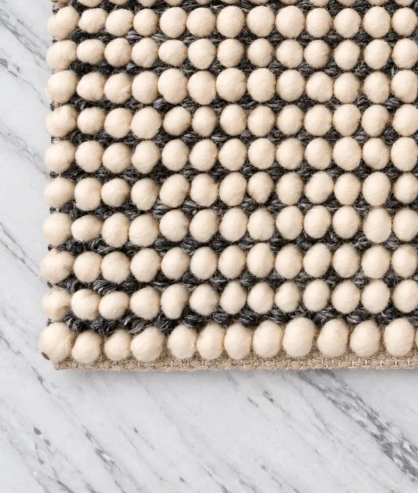 Slate Pebble Textured Rug