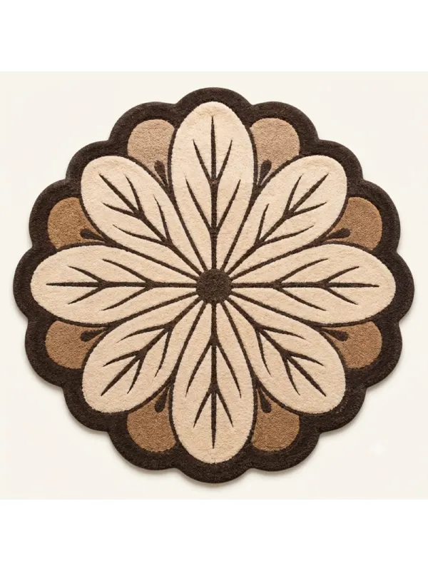 Bloom Scalloped Flower Rug